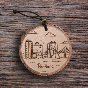 Portland, Maine Skyline Ornament