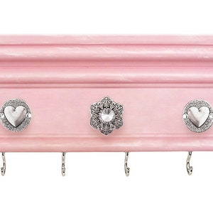 Teen Girl's Pink Jewelry Holder, 16 Inches Wide, White Options Available