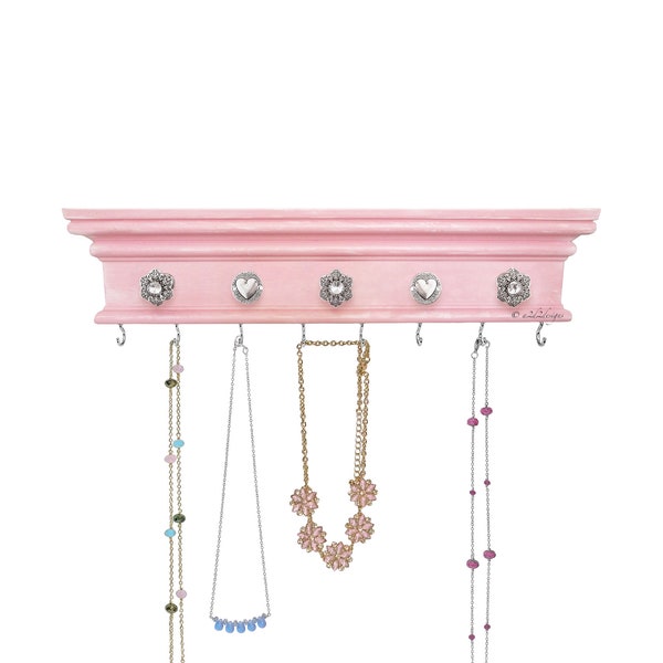 16" Girls Pink Jewelry Hanger
