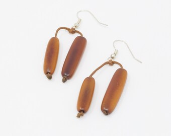Pendientes WARKU / Tagua, hechos a mano y veganos