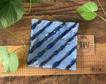 MATI / Anillo de vidrio fundido / Bandeja de llaves, hecho a mano y apto para veganos