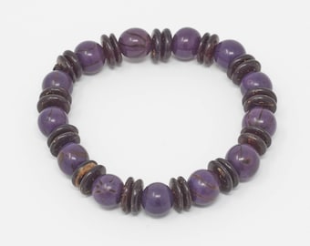 Pulsera PIRURU / Coco + Pambil, hecha a mano y vegana