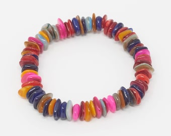 MULLU / Pulsera de conchas marinas, hecha a mano y vegana