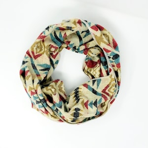 UNACHA | Tribal Infinity Scarf, Handcrafted & Vegan Friendly || 305