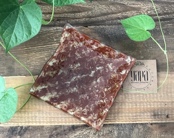 MATI, Anillo de vidrio fusionado, Bandeja para llaves, Hecho a mano y apto para veganos