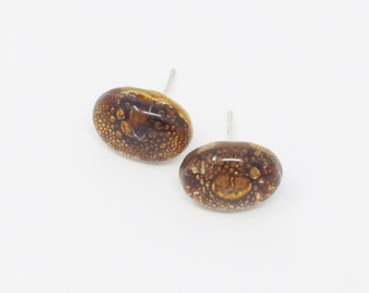 LIRPO / Aretes de vidrio fundido, hechos a mano y veganos