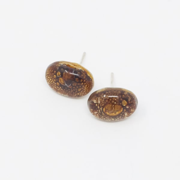 LIRPO | Fused Glass Stud Earrings, Handcrafted & Vegan Friendly