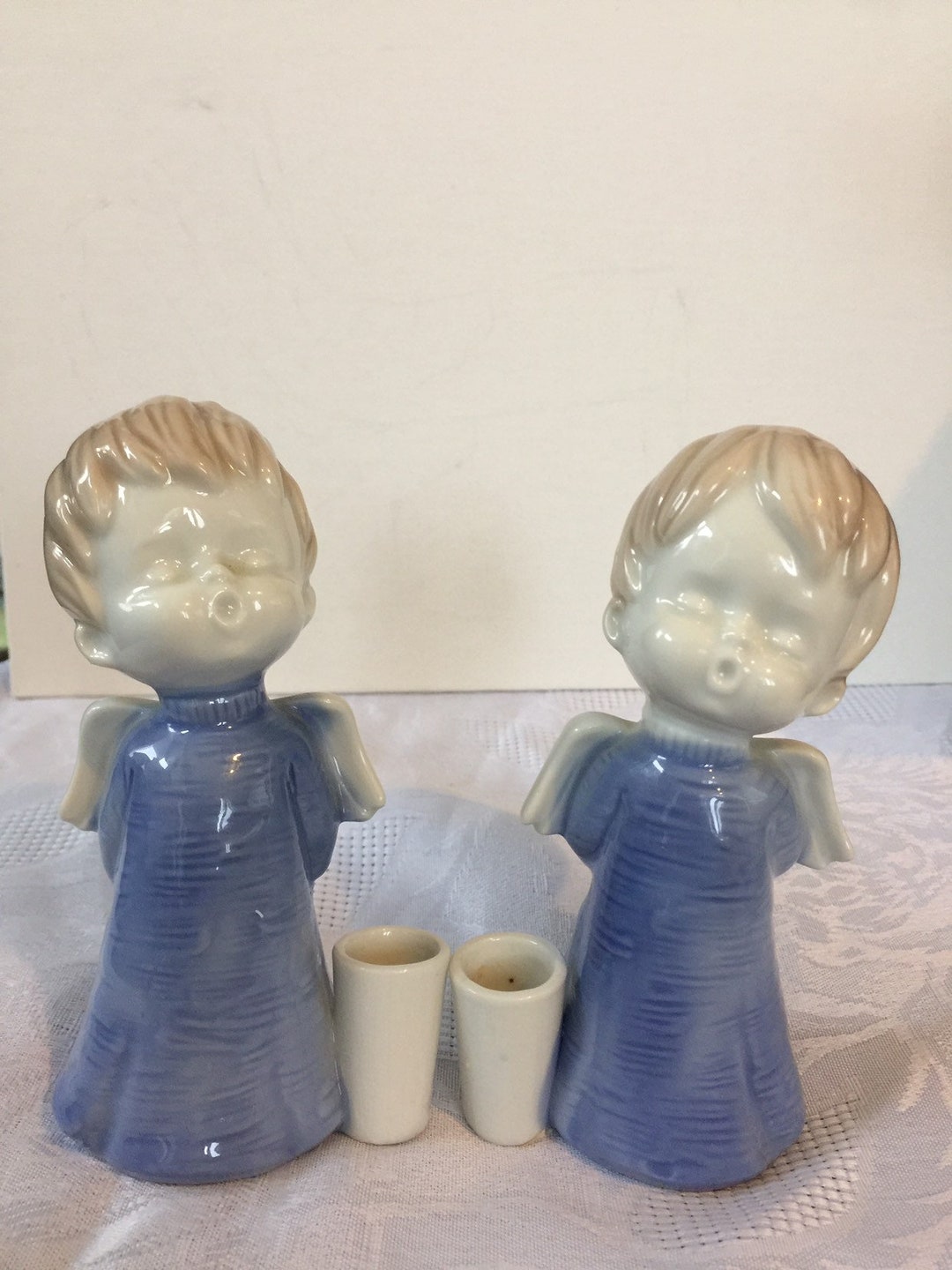 Two Choir Angel Candle Holder Etsy.de