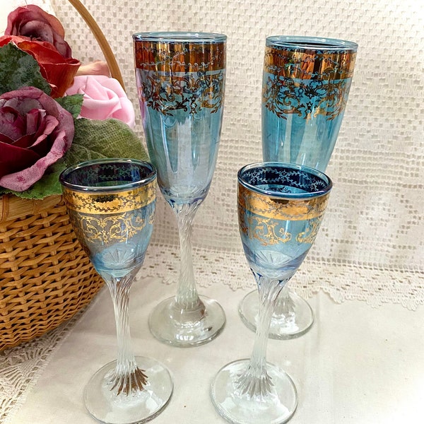 Italian Crystal Wine Glasses Etsy