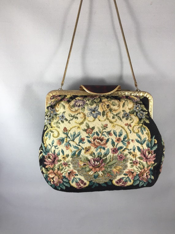 Vintage Tapestry Handbag Purses Auction