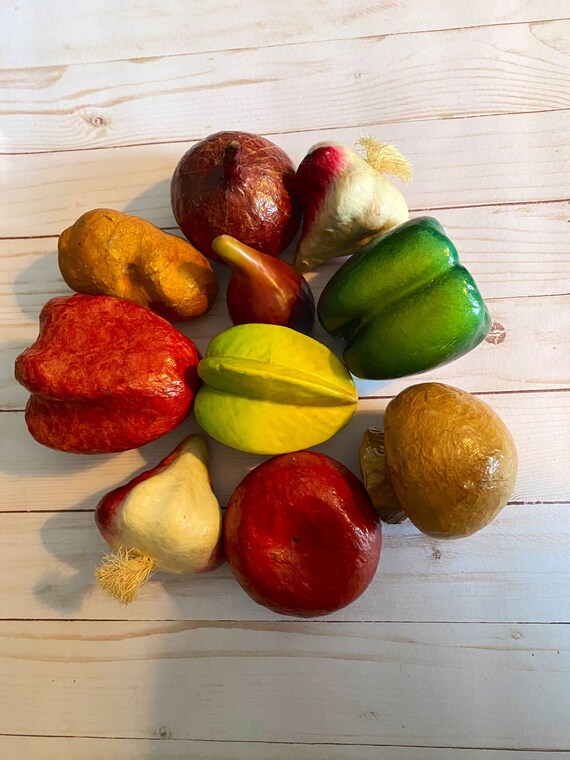 Paper Mache Vegetables Etsy