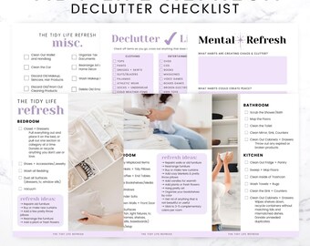 Declutter Checklist: The Tidy Life Refresh (PDF Printable)