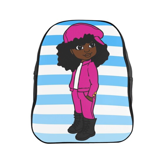 afro puff backpack
