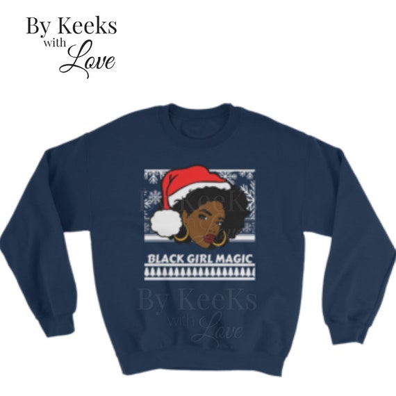 black santa sweatshirt