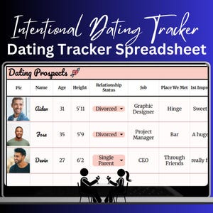 The Intentional Dating Tracker – Spreadsheet & Guide: Plan, Organize, Reflect | Google Sheets
