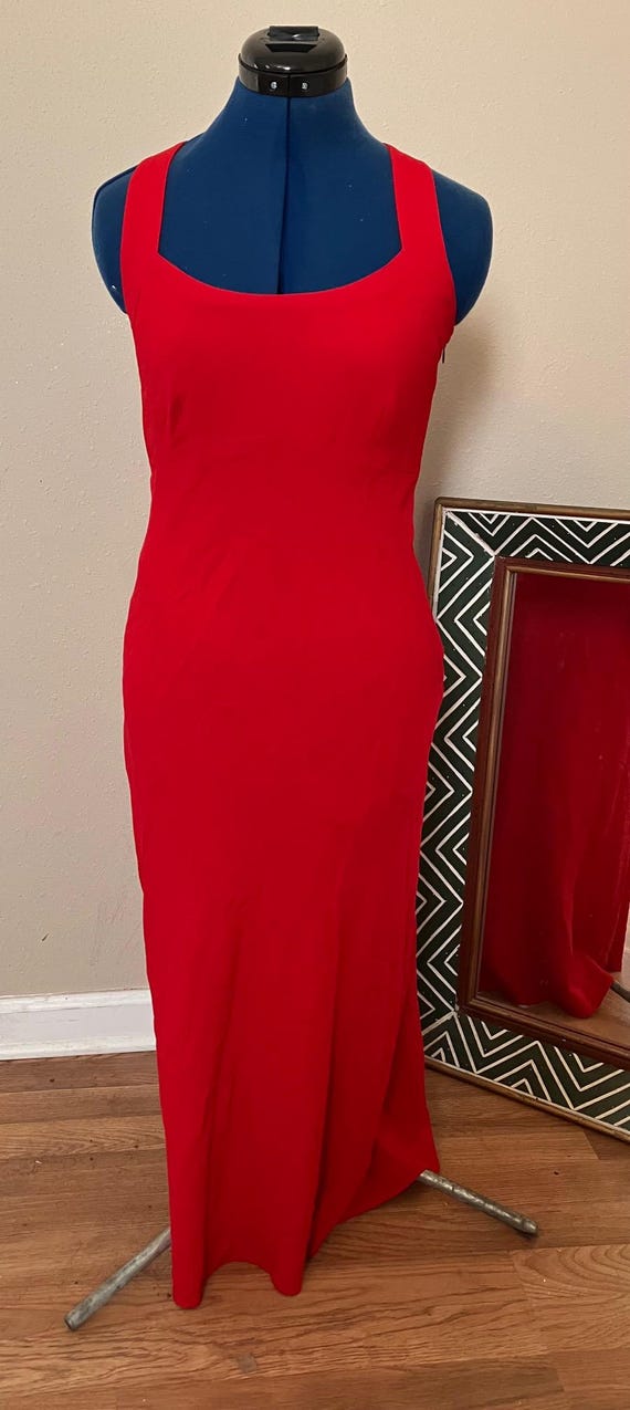 Buy Carol Little Fitted Red Cocktail Evening Dress, Criss Cross Shoulder  Straps, Size 6 Online in India - Etsy