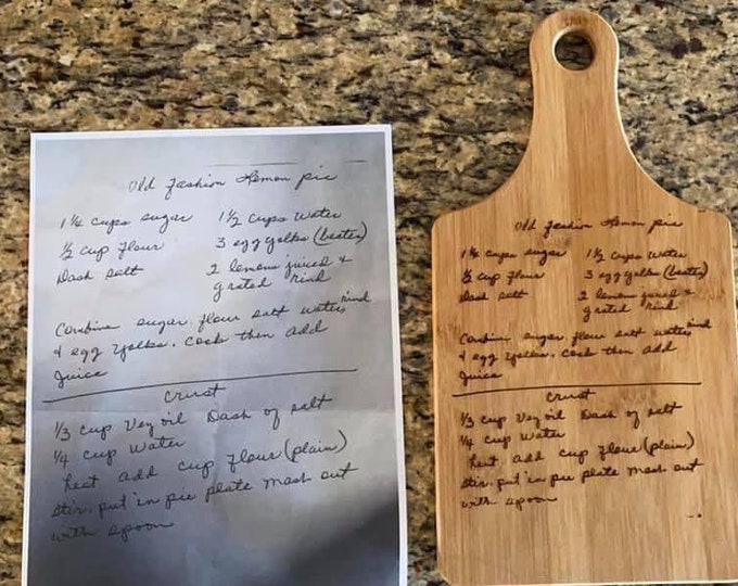 Recipe cutting board