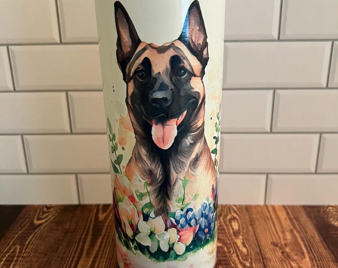 Belgian Malinois Dog Mom | 20oz Sublimation Tumbler | Dog | Dog mom | Belgian Malinois