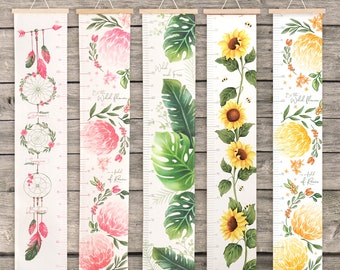 Floral and Leafy Height/Growth Charts