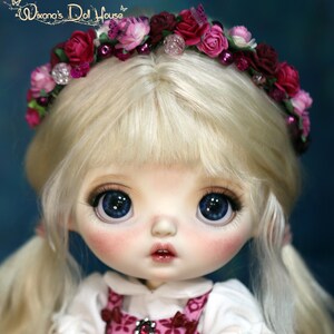 Iris - OOAK Little Keiko BJD head on LF Sto_doll body