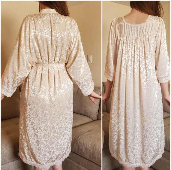 Vintage Dior Le Connaisseur Nightgown & Robe Set … - image 5