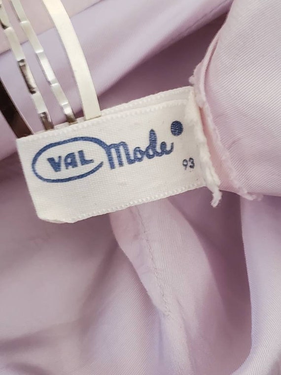 1940s Val Mode Taffeta Lavender Nightgown/Slip/Ni… - image 3