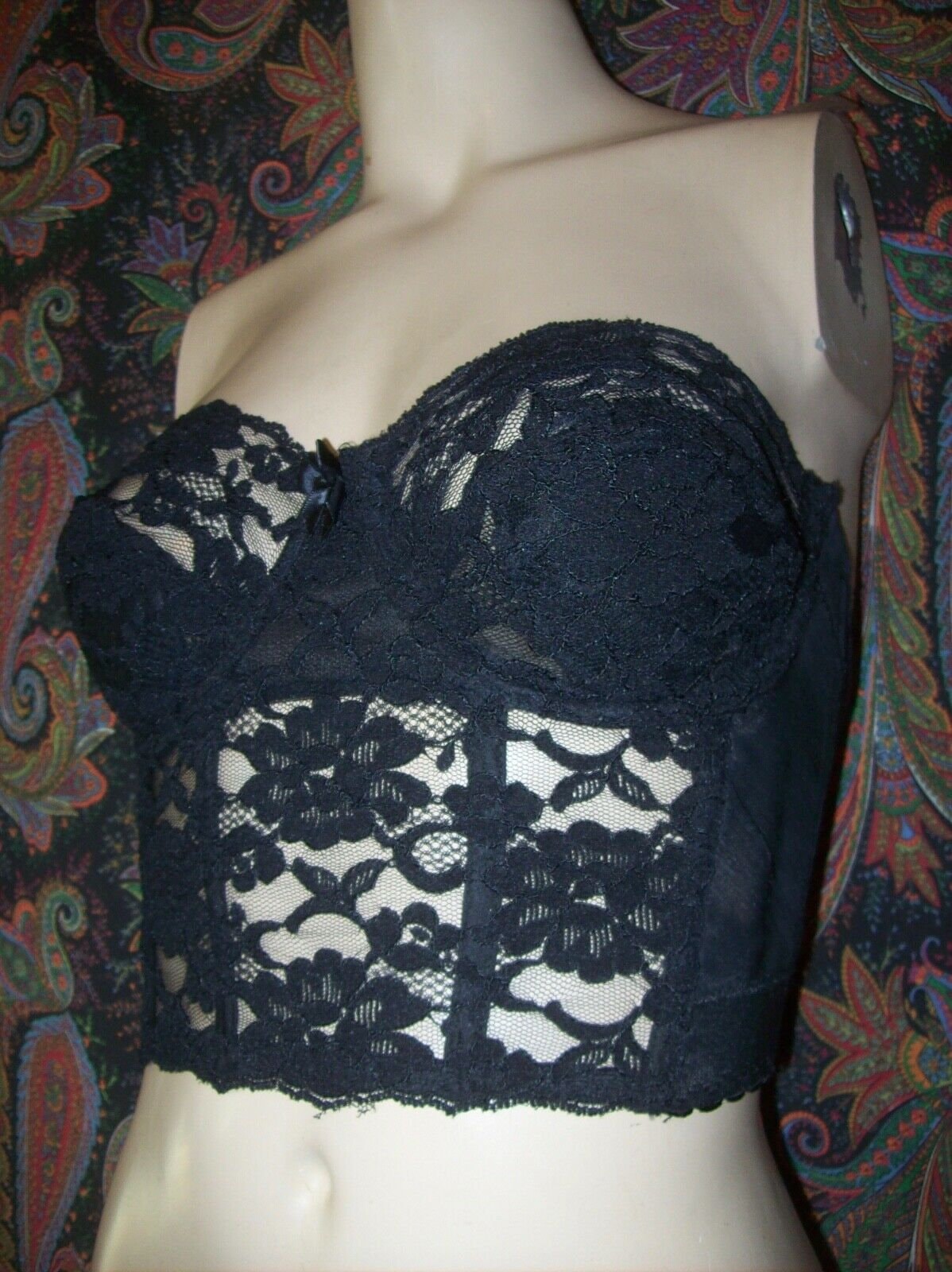 Vintage Victoria's Secret Gold Label Sheer Lacy Strapless Corset Bustier  Bra Lingerie 34C With Removable Padding -  Israel