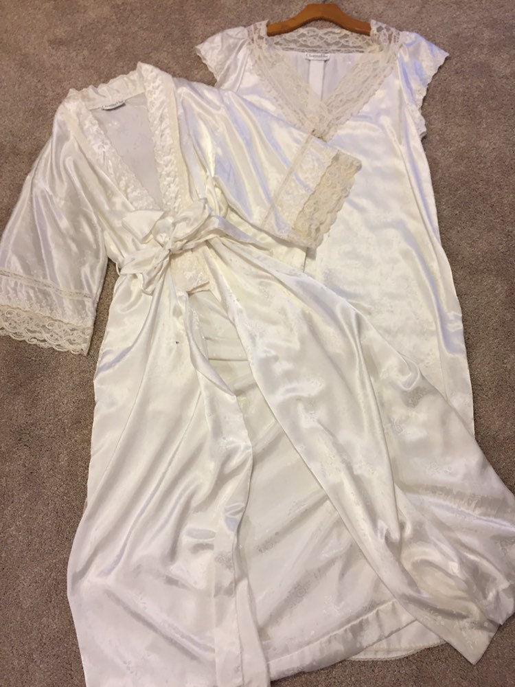 Dior Nightgown & Robe Set Ivory Medium Negligee/dressing Gown - Etsy