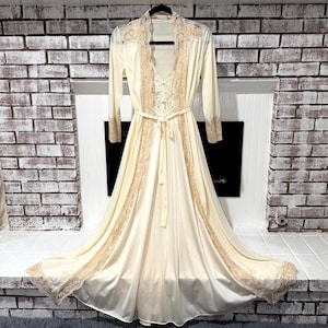 lady olga dressing gown Lady Olga Robe Soft Fleece Embossed Full Button Dressing Gown Nightwear - Gift
