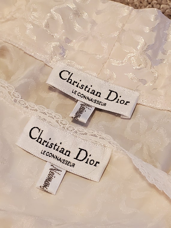 Vintage Dior Le Connaisseur Nightgown & Robe Set … - image 3