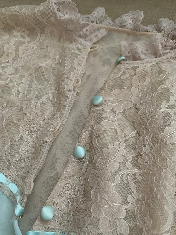 Vintage Sheer Nightgown Robe Set by CLAIRE SANDRA… - image 8