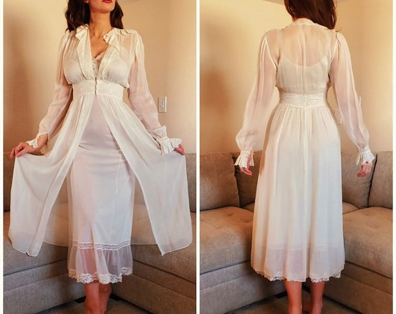 Victorian peignoir set sales