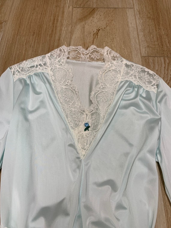 Vintage OLGA Robe Turned Nightgown **altered** S/M Mi… Gem