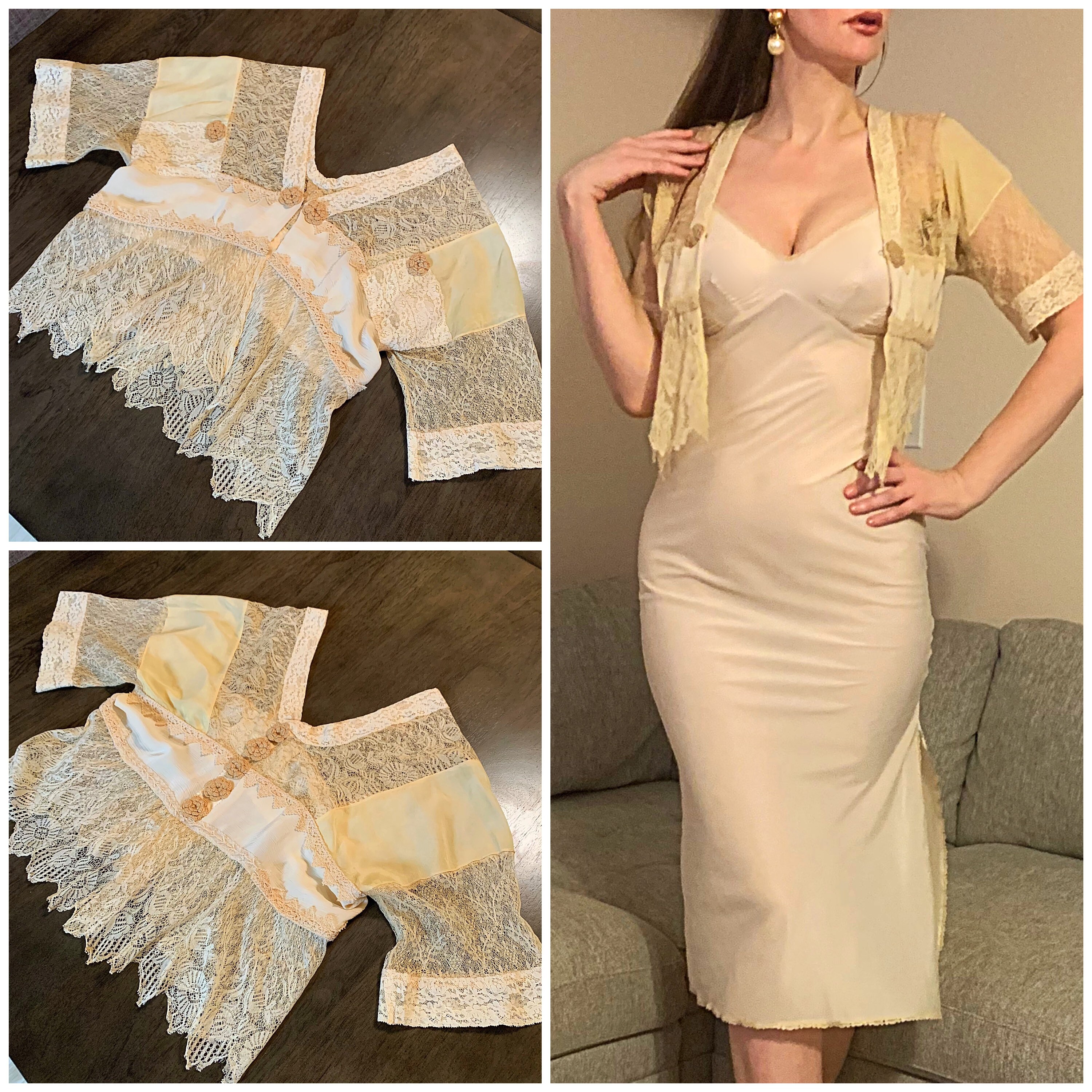 トップス 1900s Silk Bed Jacket Bed jacket - American or European - The Metropolitan Museum of Art