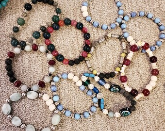 Ten Aromatherapy stretch bracelets