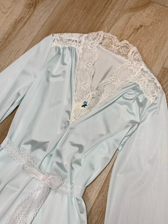 Vintage OLGA Robe Turned Nightgown **altered** S/M Mi… Gem