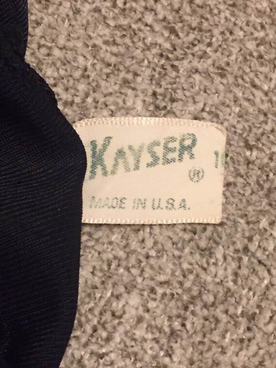 Kayser Vintage 1960s Black Slip/100% Nylon Nightg… - image 3