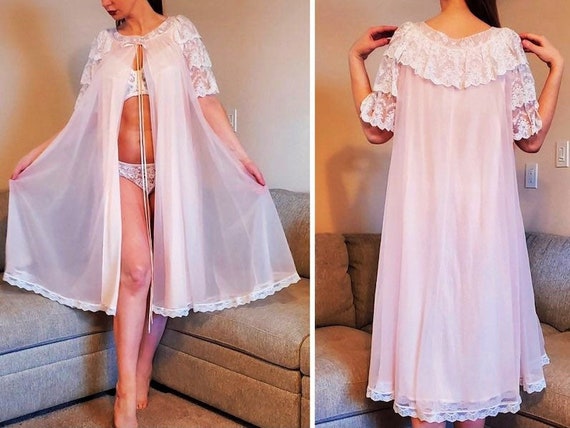 Vintage Peignoir Robe by Lucie Ann Claire Sandra … - image 1