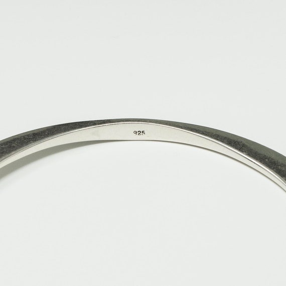 Four Oval Silver Bangles - image 3