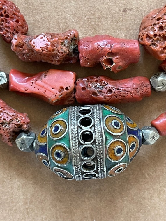 North African Berber Coral Necklace - image 3