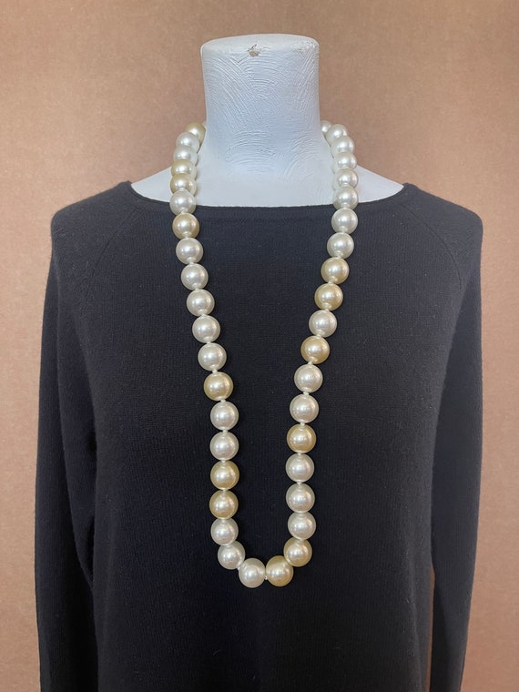 37-Inch Kenneth Lane Faux Pearl Necklace - image 1