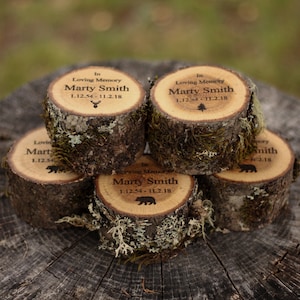 Small Keepsake Urns, Set of 5, Urns for Human Ashes, Pet Urns, Cremation Urns, Mini Keepsake Urns, Natural Wood Urns
