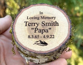 Forest Memorial Urn, Woodland Keepsake Urn, Rustic Mini Sharing Urn, Nature Lover Cremation Urn, Live Edge Wood Urn