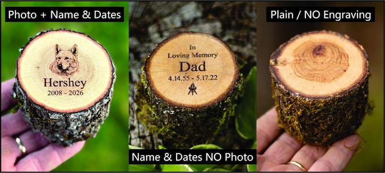 Mini Keepsake Urn log Sharing Urn Cremation Urn Rustic Mini Keepsake Urn Sharing Urn for Family immagine 14