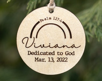 Personalized Dedication Ornament