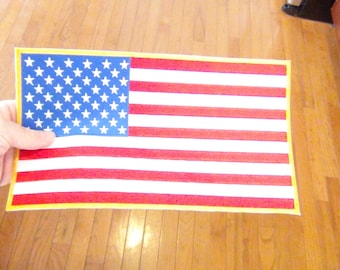 us seller small Tuvalu national country FLAG sew or Iron On Patch 1677