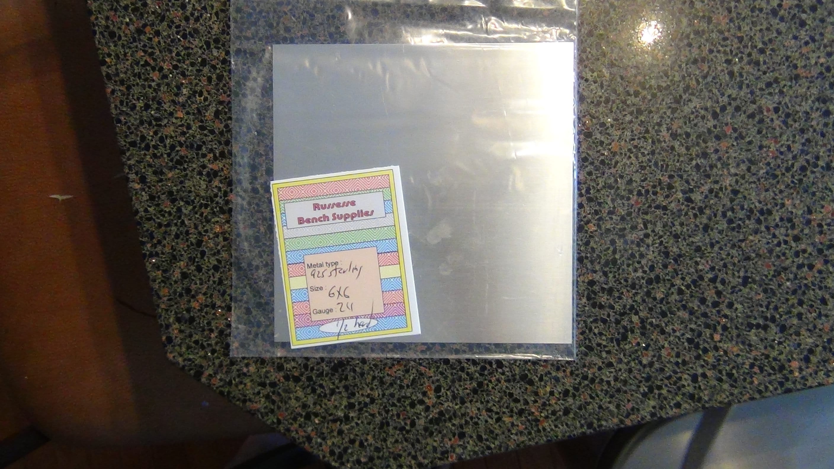 Solid Sterling Silver Sheet Metal 6 X 6 Inches 1/4 Hard 24 26 Etsy