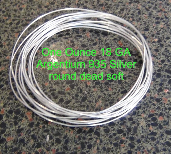 Sterling Silver Round Wire 1 Ounce Dead Soft-18 to 28 Gauge
