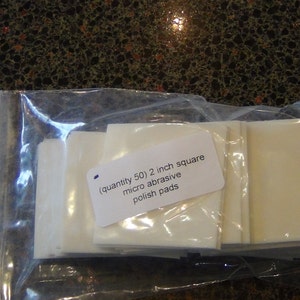 Aluminum Oxide Polish Pads: Micro Abrasive Foam for Jewelry (50, 2-inch)