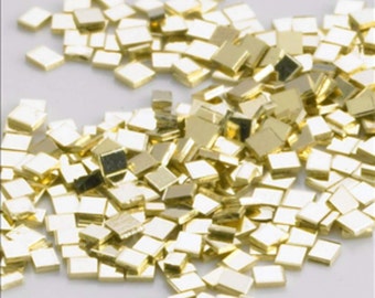 20 of Solid 14k  Yellow Gold solder chips for jewelry repair melt  at 1390 degrees Medium density